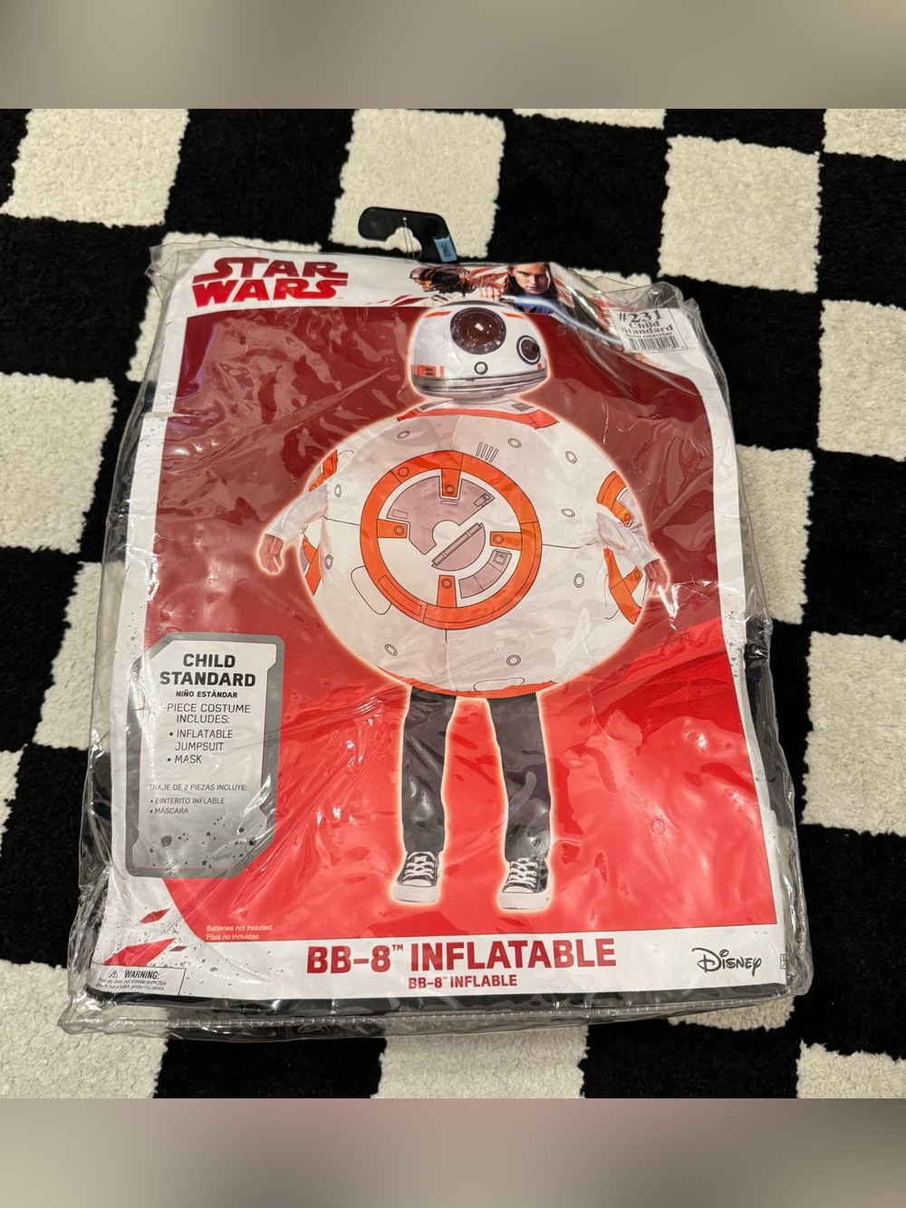 BB8 Inflatable Costume Child Standard One Size New NWT